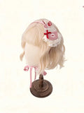 Cupcake Embroidery Applique Hairband - Brown, Pink or Blue