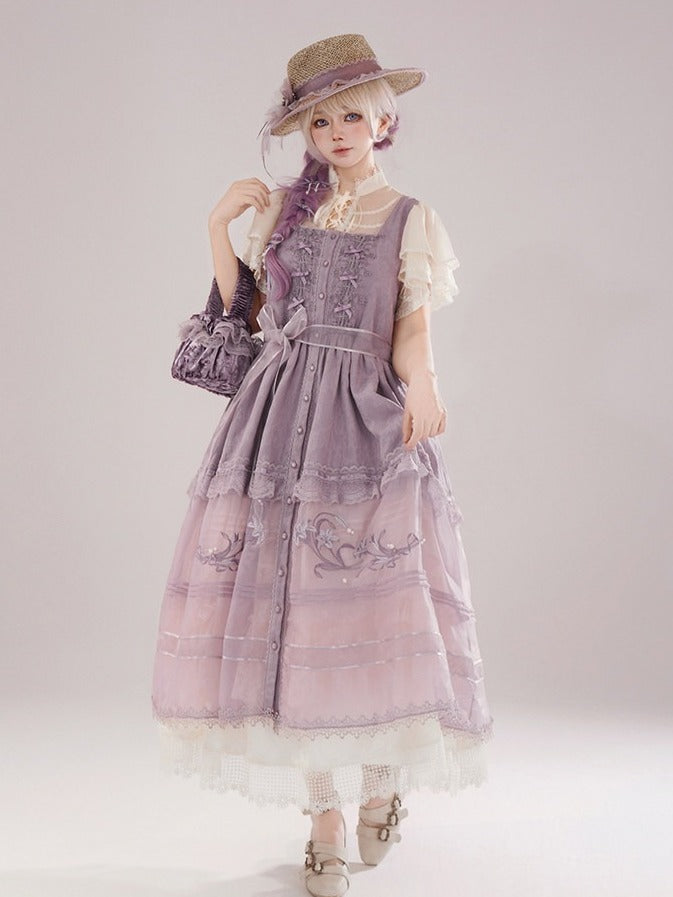 Elegant Summer Layered Ruffle Lace Blouse - Tan Tuan
