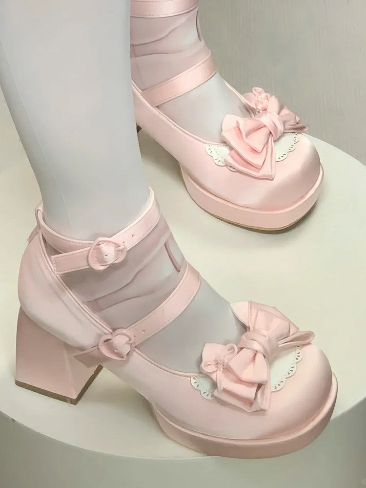 Block Sweet Heels High Pink Closure Light Heart-shaped -