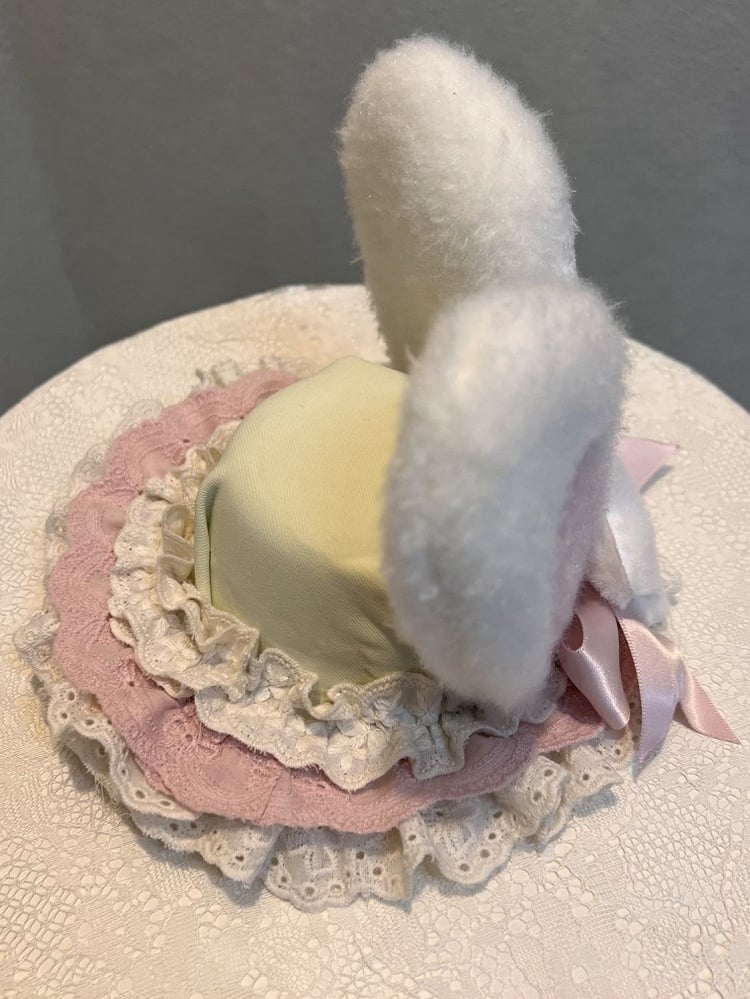 / ロリータ スイート 耳と帽子 ピンク バニー ぬいぐるみ ミニ イエロー ブルー