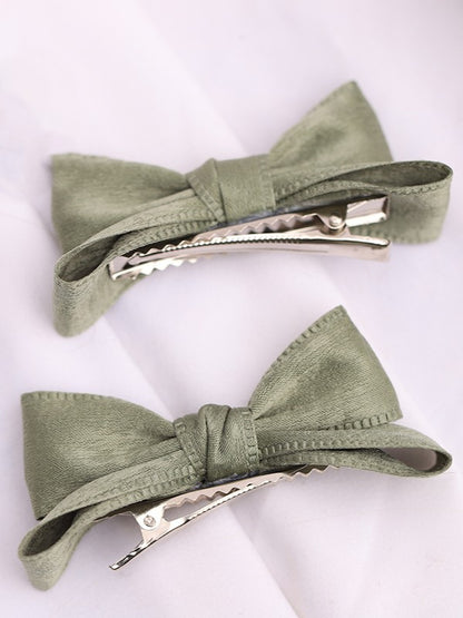 11 Satin Lolita Options Color Bowknot Hairclip