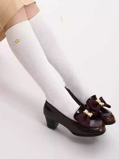 装飾ローファーブラウンベアボウトップ