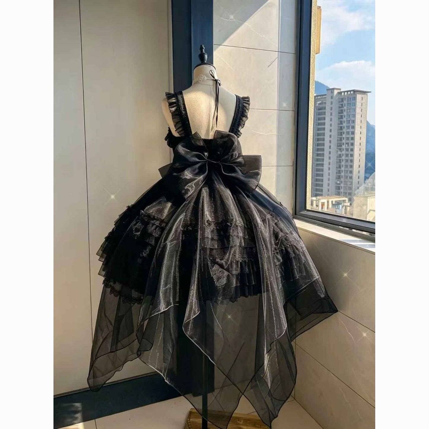 Lolita Ballet Style Bow Back Waist Decoration