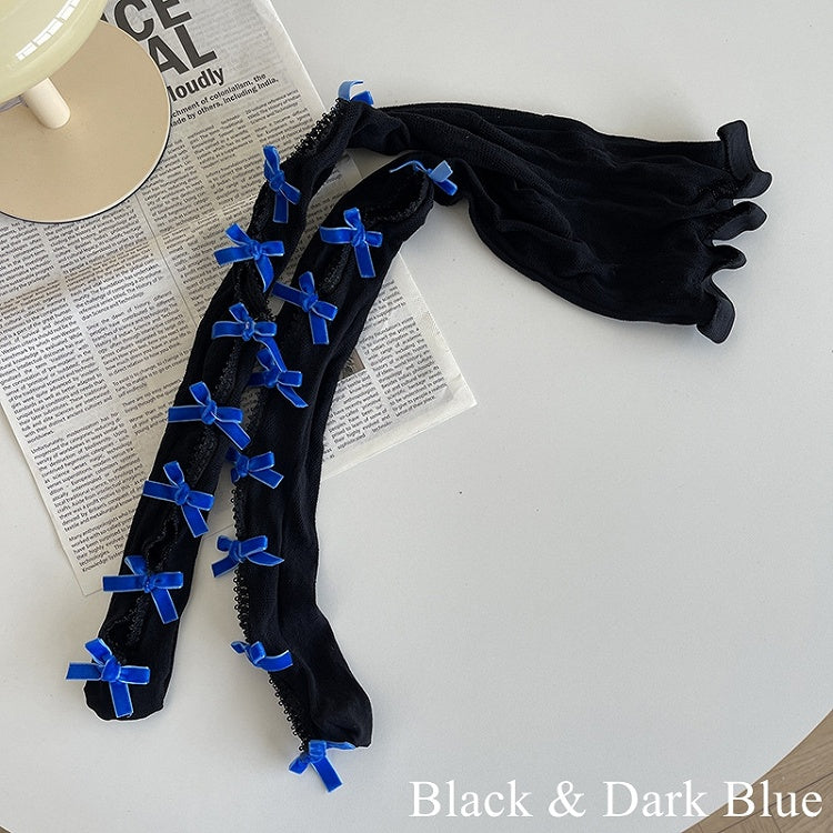 with Tights Cut-out Options Color 21 Design Bowknot Floral Pattern