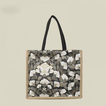 4 Colors Embroidery Handbag Flower