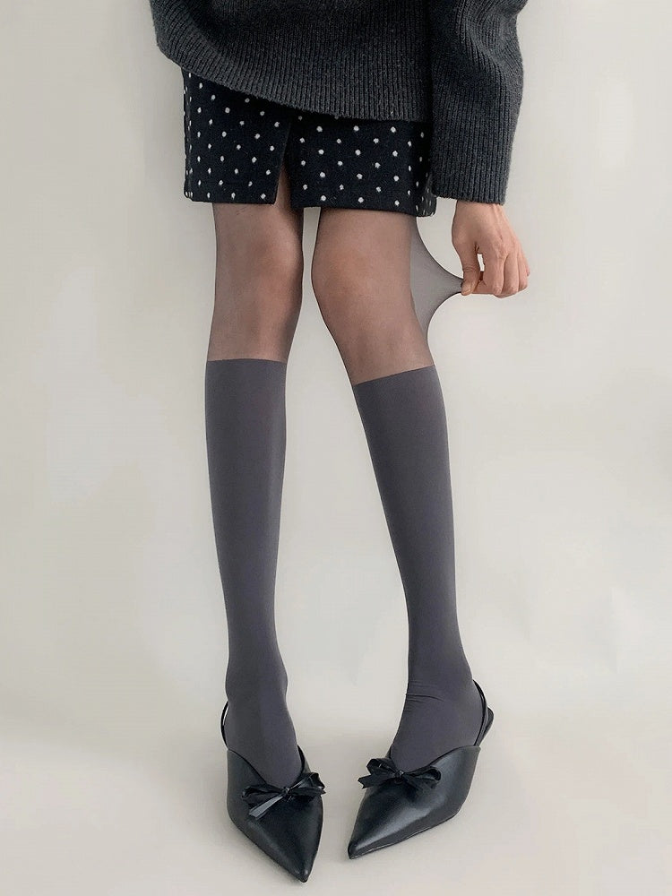 Faux (2 Below-Knee Colors) Pantyhose