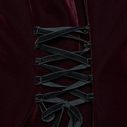 Red Black Goth Gorgeous Coat Symmetric