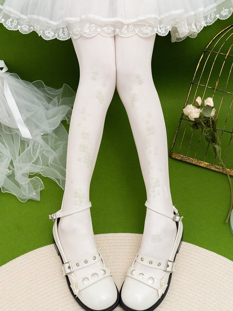 タイツ スケールプリント ブルー/グリーン/グレー/パープルデザイン