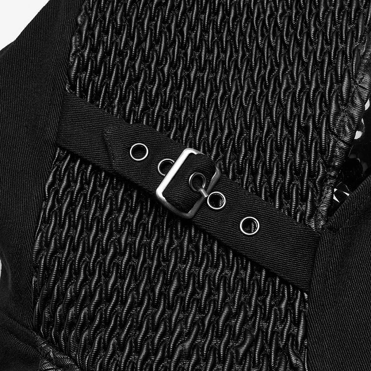 Coat Black Weird Men's Punk