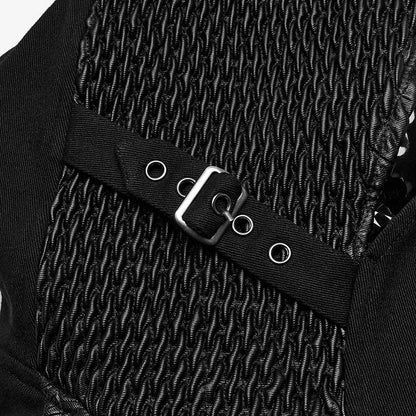 Coat Black Weird Men's Punk