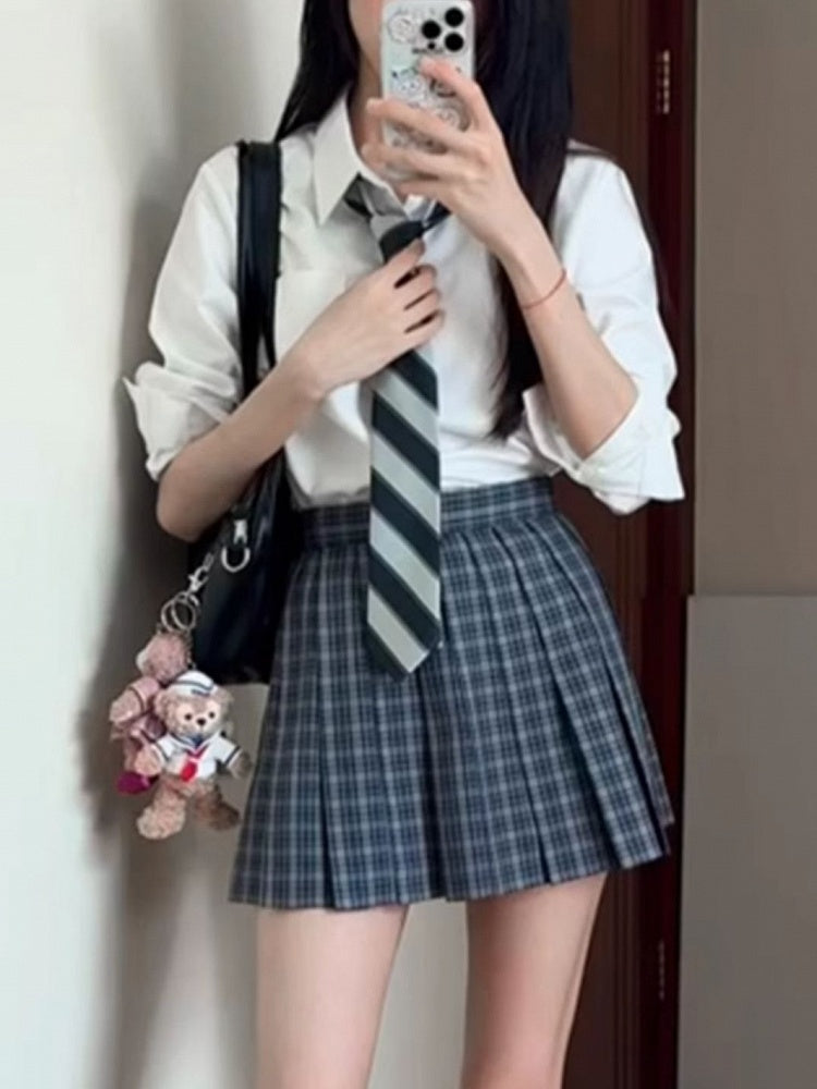 Preppy Style White Shirt