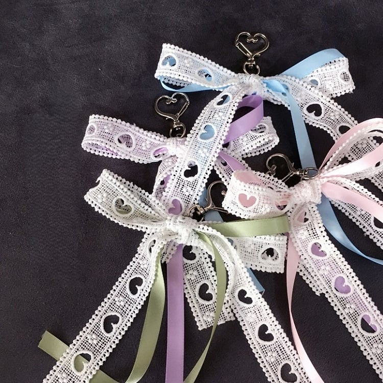 Colors Charm 4 Pattern Heart-shaped Bowknot Lace