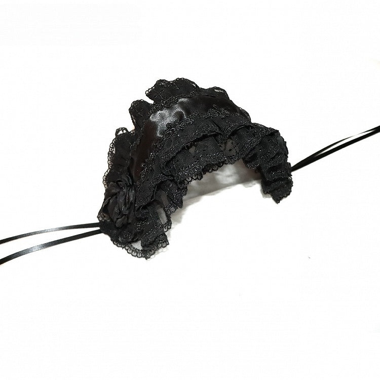 4 Color Cross Hairband Gothic Lolita Design Options Trim Lace Floral - ririka death