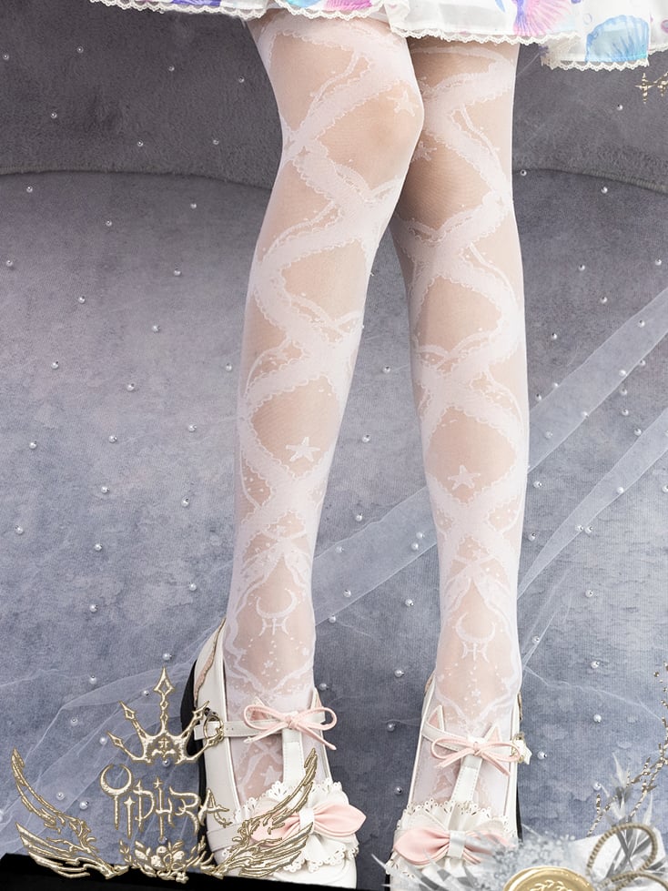 Seestern- und Kies-Sommer-Lolita-Strumpfhose
