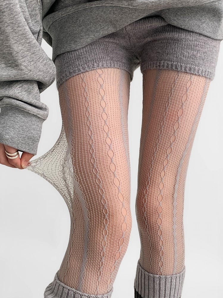 Colors 5 Tights Cutout Lace