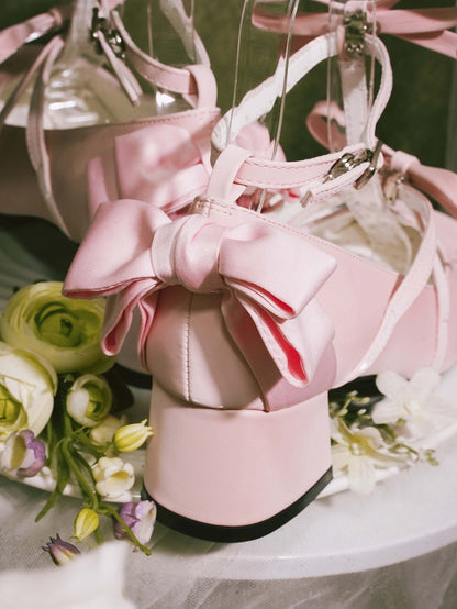 with Square Elegant Heels Pink Toe Middle