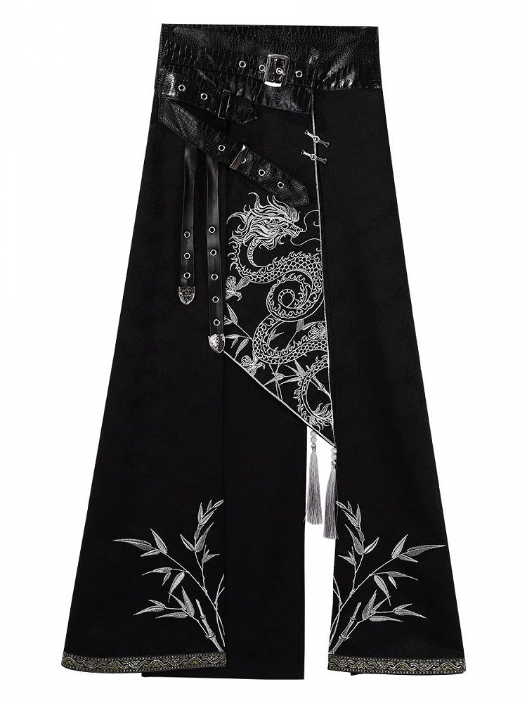 Dragon-Print Waist Corset for Layering - Unknown Star