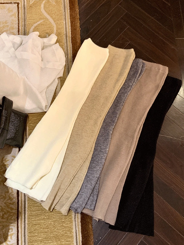 Y2Kニットオーバーニーレッグウォーマー