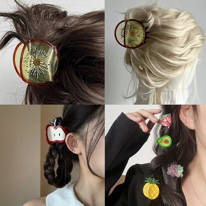 29 Fruits Claw Clips Options Cute Y2K