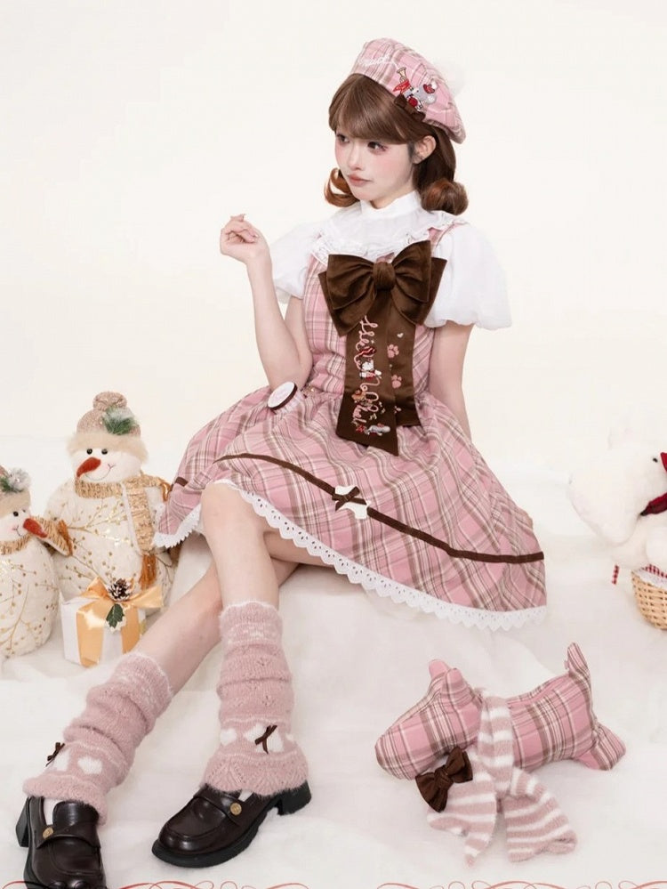 Kawaii Bow Embroidery Brooch in 2 Colors - iris de nuit