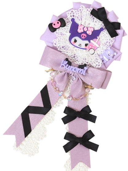 Brooch/Hairclip Bowknot Lolita Pink/Purple/Blue Sweet Lace