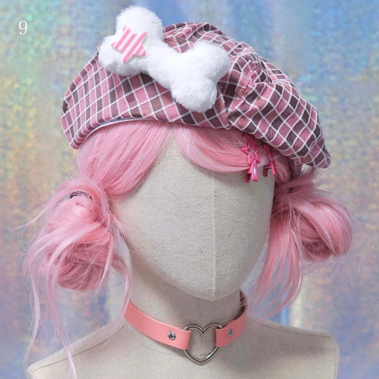 Plaid 13 Hat Pattern Options Beret