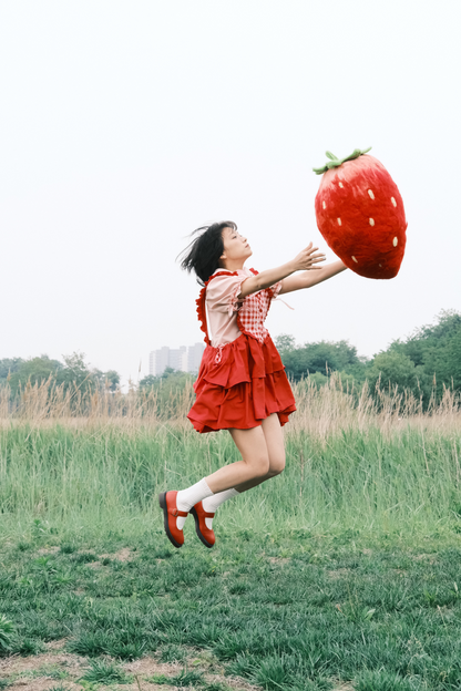 ジャンパースカート エプロン ハートバニー