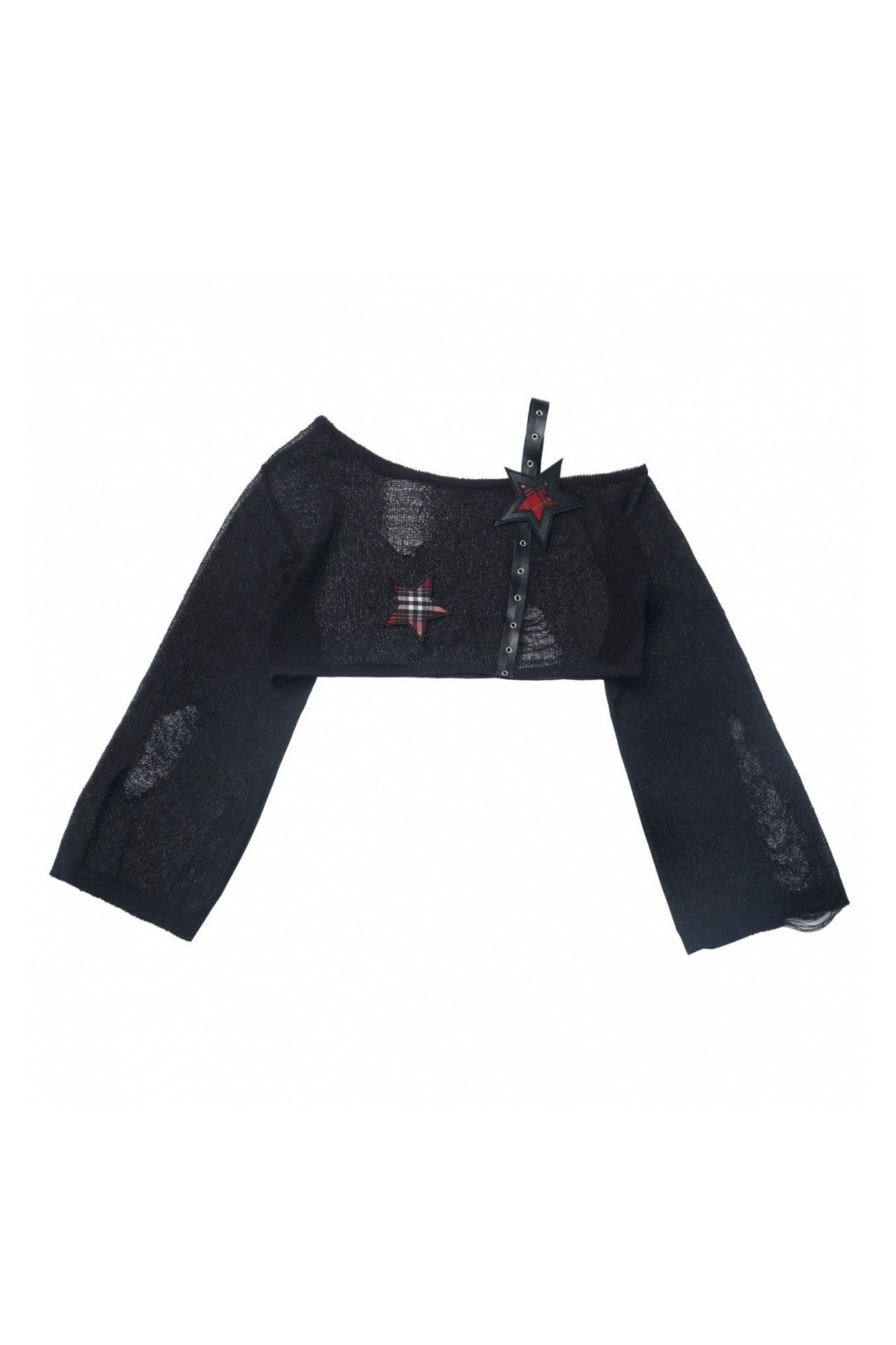 シックなショルダーロックショートワンピース+ショートパンツトップチェック