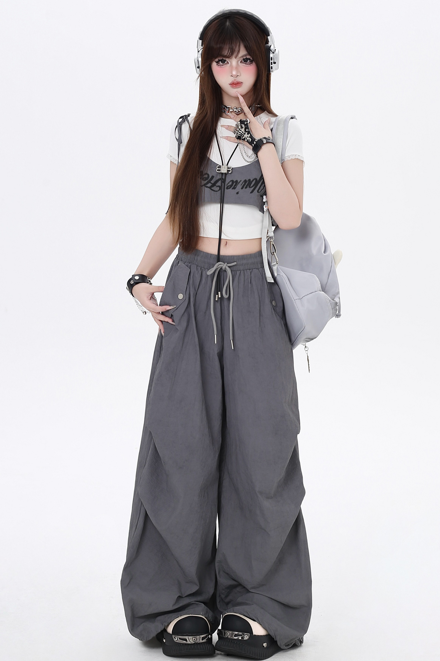 カジュアルパンツ ガールズ ハイスパイスウエスト