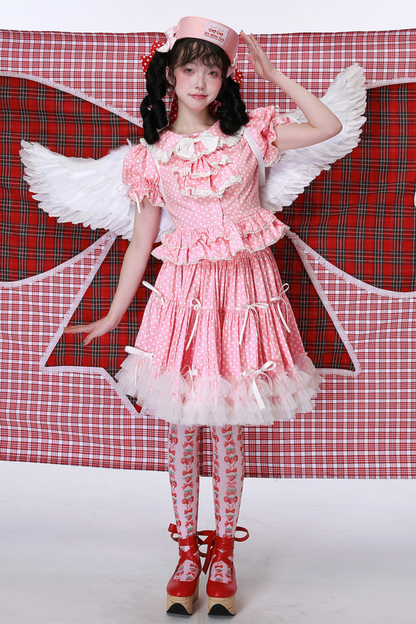 Mittel ausgestellter Retro-Pop-Rock