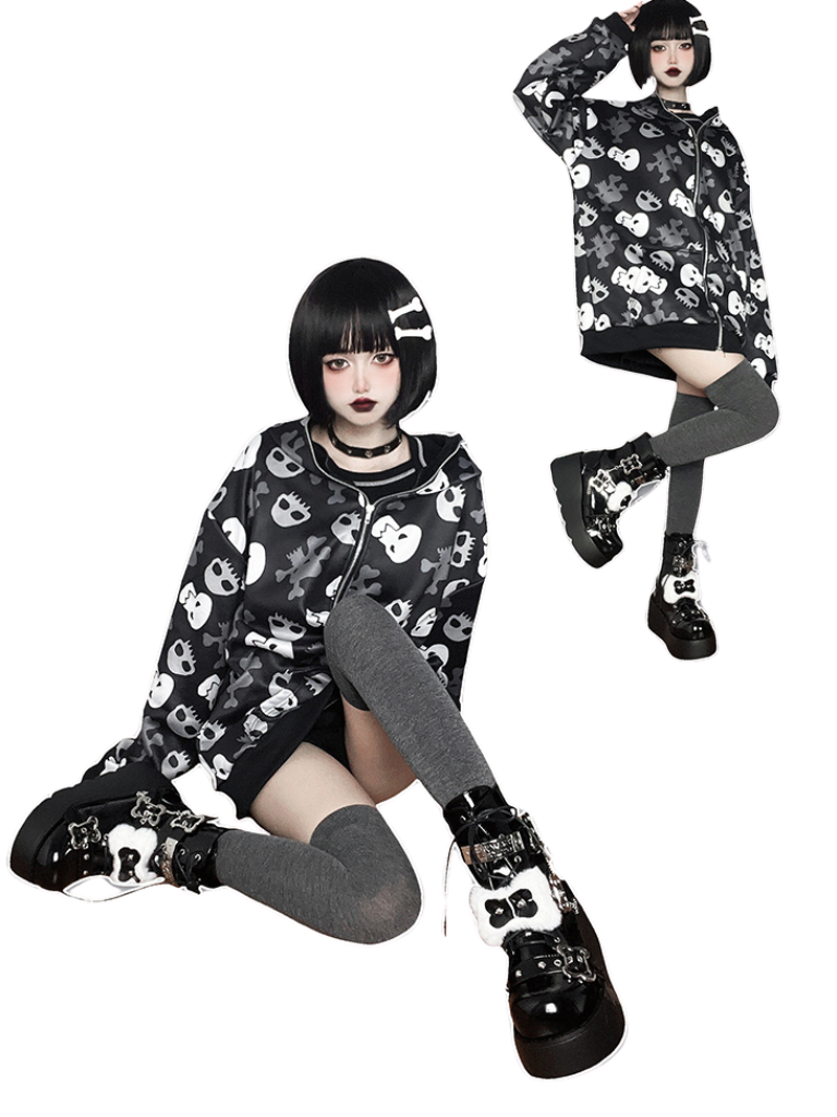 Bone Short Denim Toe Round Small Boots Platform