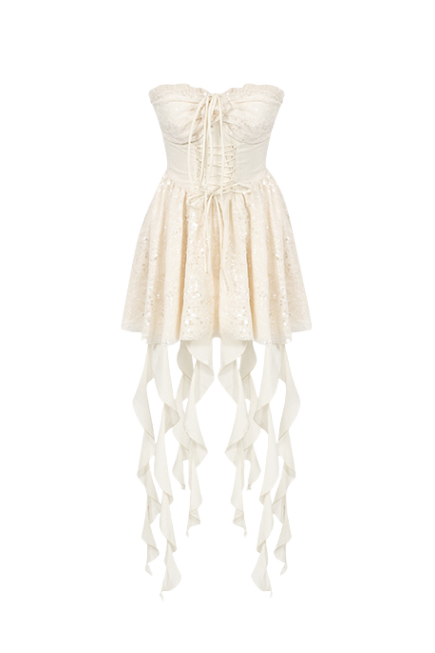 Neckholder-Bankettkleid mit sanftem Pailletten-Ausschnitt