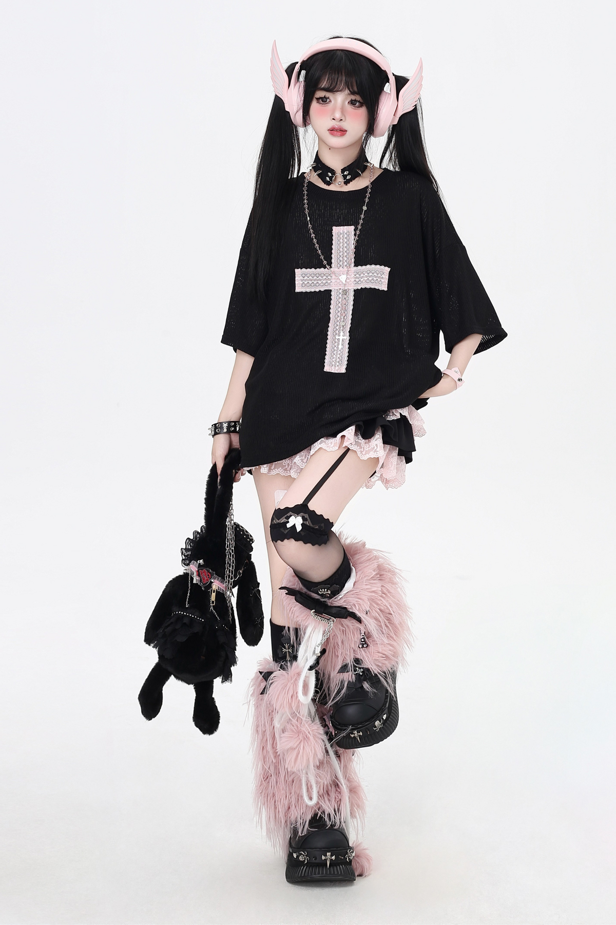 Cross Tops Patch Loose Subculture