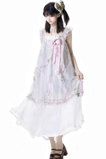 ショートパンツ + ブリス フローラル ノースリーブ トップ ドレス