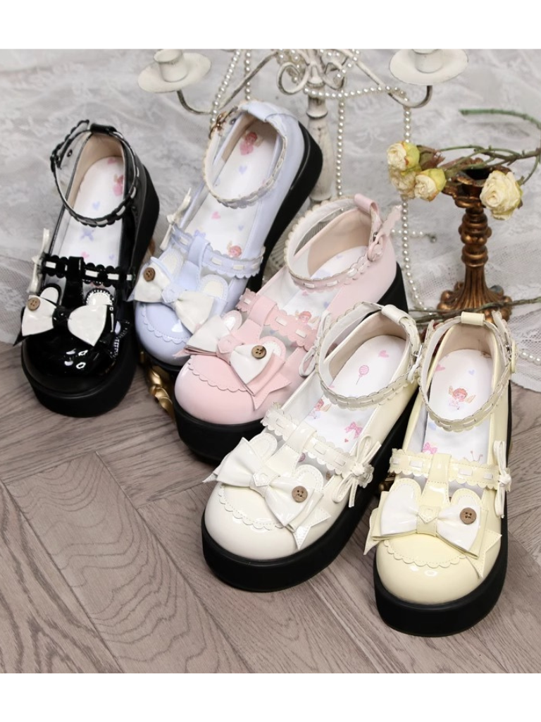 Single Lolita Flat Round Toe Shoes
