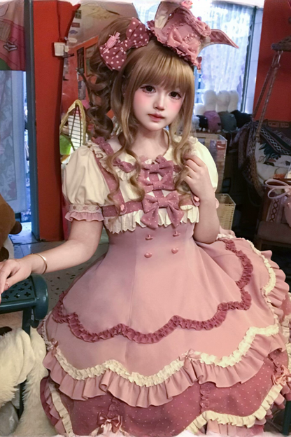 Ears Cake Daily + Rabbit Cherry Lolita Bunny Hat Dress