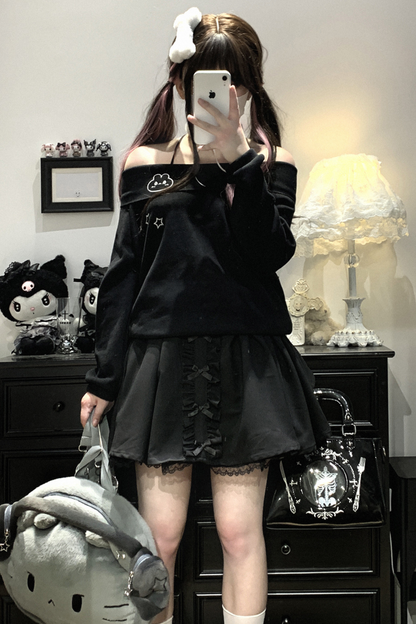 フリルサスペンダースカート マインレース