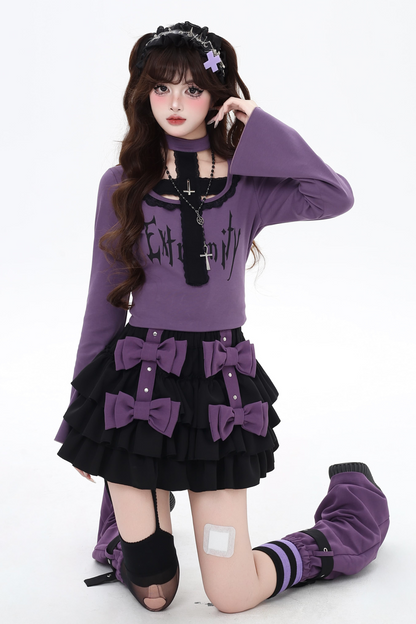 Asian Top Gothic Neck Halter