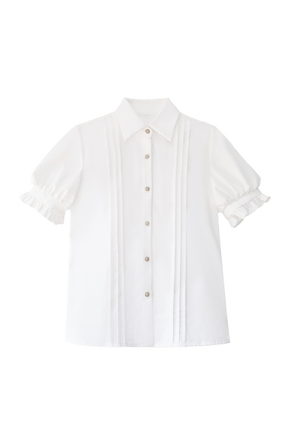 ベスト 英国アイテム ライトリザーブ レトロ カレッジスカート シャツ リボン + ロースタイル ブローチ ネクタイ