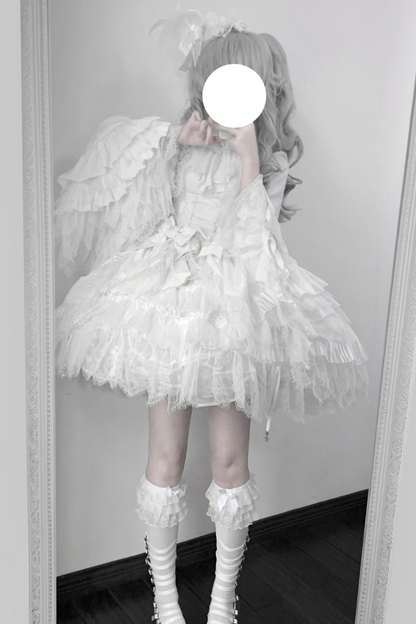 Feather Style Blouse Gothic Lolita Spider