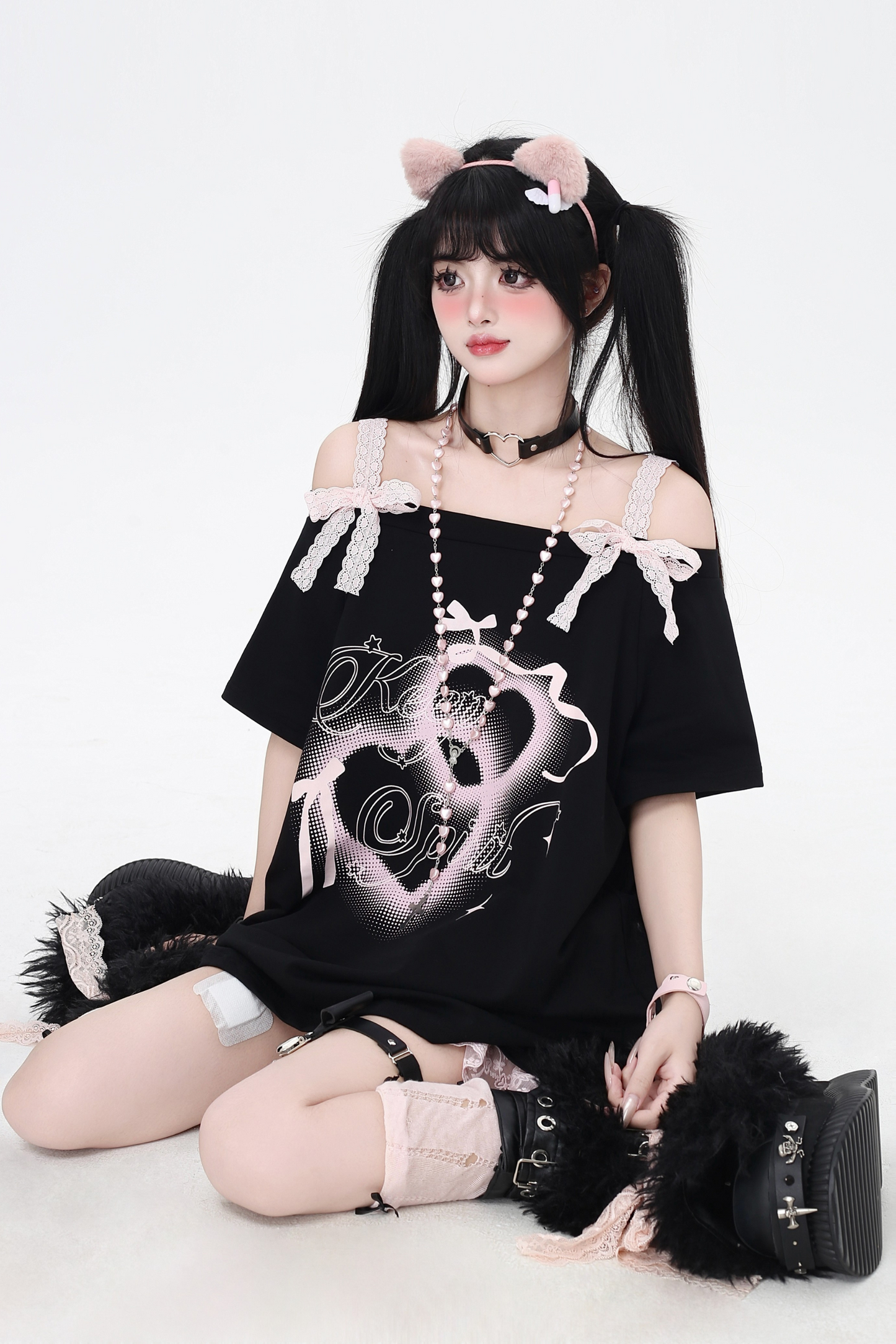 Sweet Top One Bow Shoulder