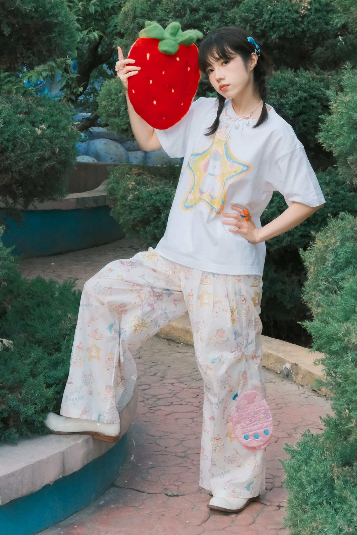 スタープリントTシャツラブ