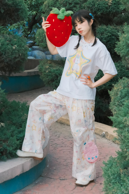 スタープリントTシャツラブ