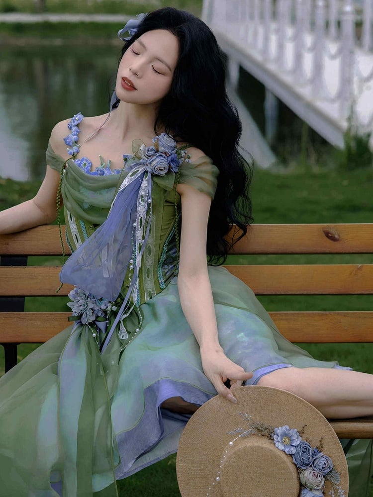 Elegant Floral Lace Waist Accessory Bead Chain - Zao Jing Ji