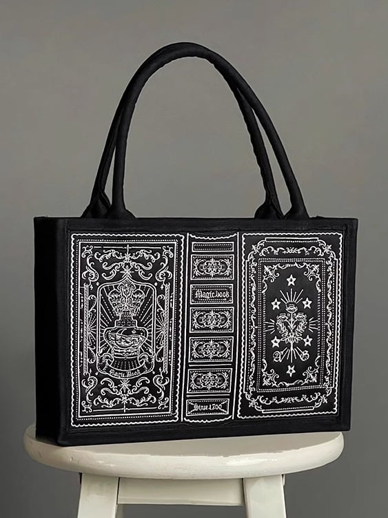 Magic Embroidery Hand Black Bag Book