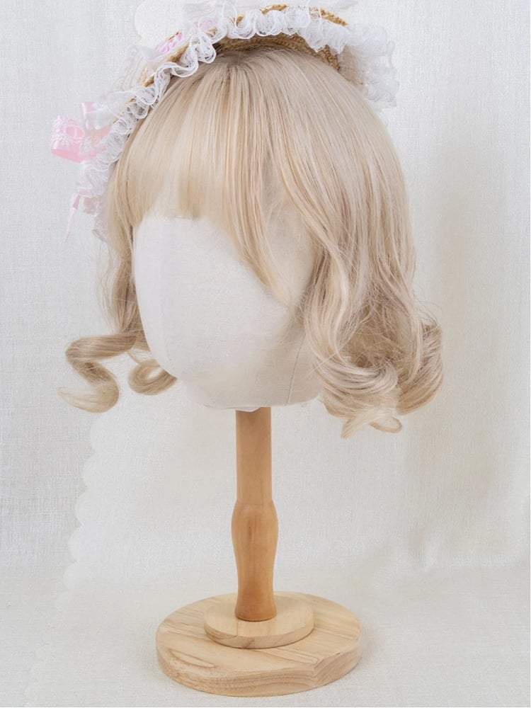 4-Color Lolita Straw Mini Hat