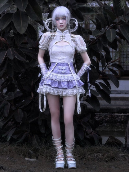 神の救済ティアードスカート