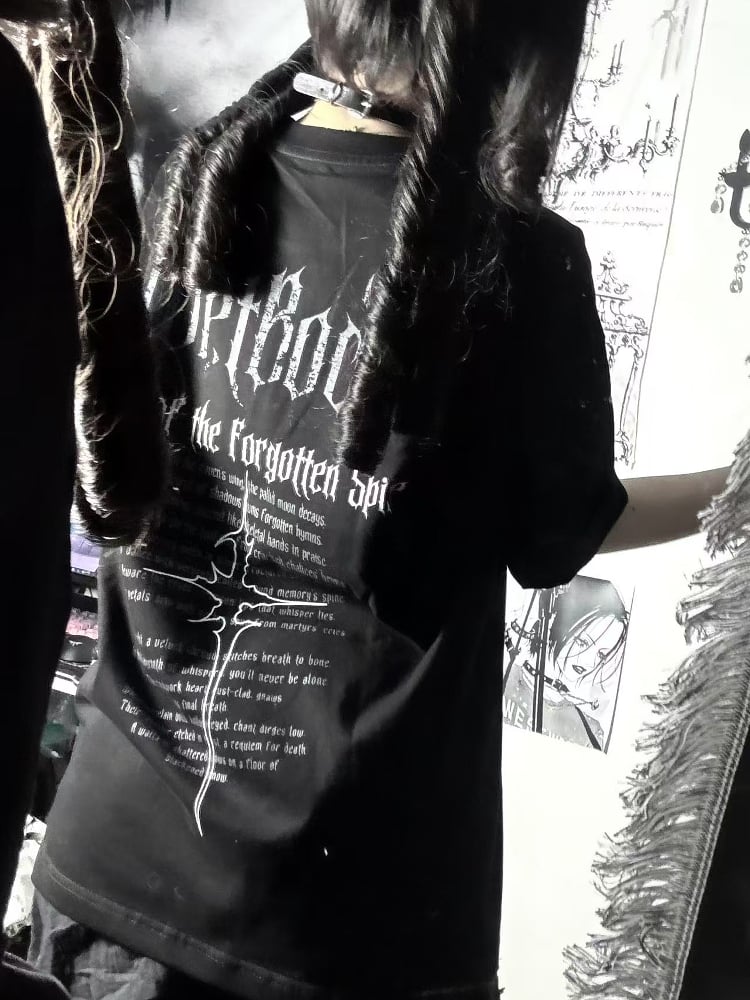 T-Shirt Black Gothic Sparkle