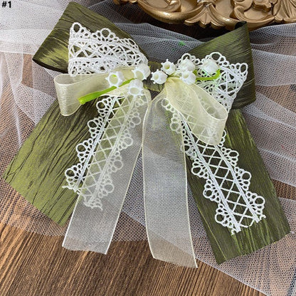 Lily Lace Country 2 Hairclip Bowknot the of Lolita Options Valley