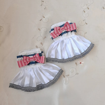 Sleeves Bowknot Puff